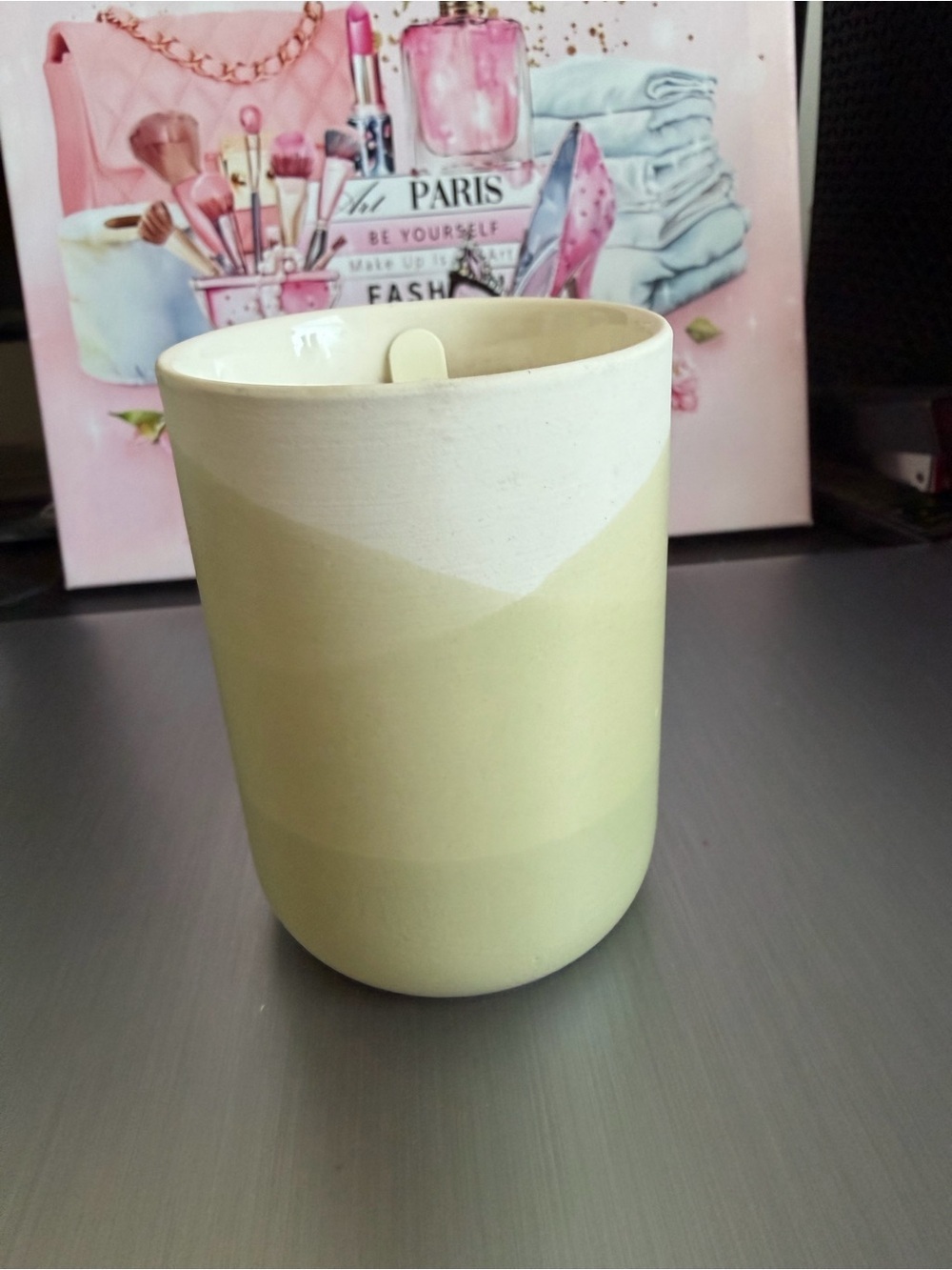 Hearth & Hand Cream Ceramic Candle Cup Zest soy Blend Candle